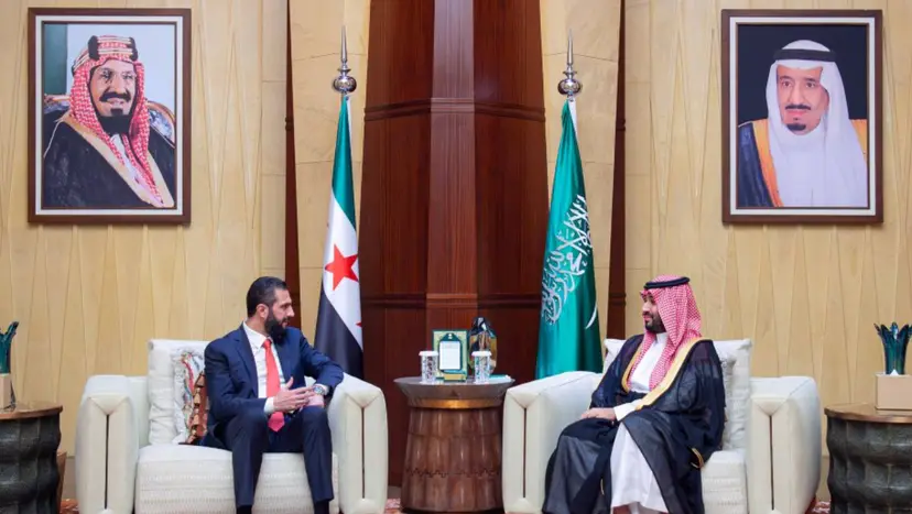 ولي العهد السعودي يستقبل رئيس سوريا في الرياض لتعزيز التعاون الثنائي