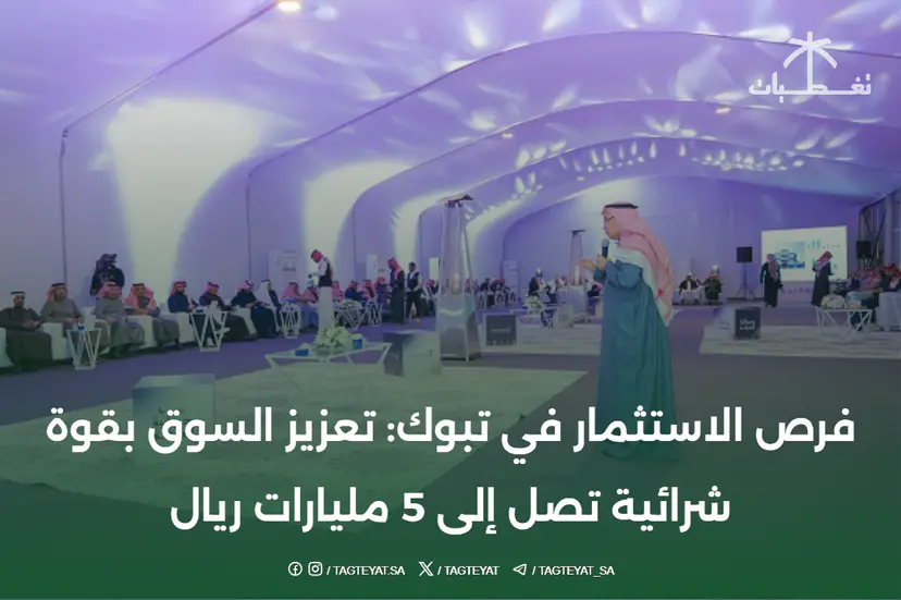 فرص الاستثمار في تبوك: تعزيز السوق بقوة شرائية تصل إلى 5 مليارات ريال