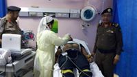 صاعقة رعدية تصيب فرد دفاع مدني