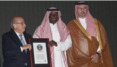 تكريم ماجد عبدالله: رقم قياسي في جينيس