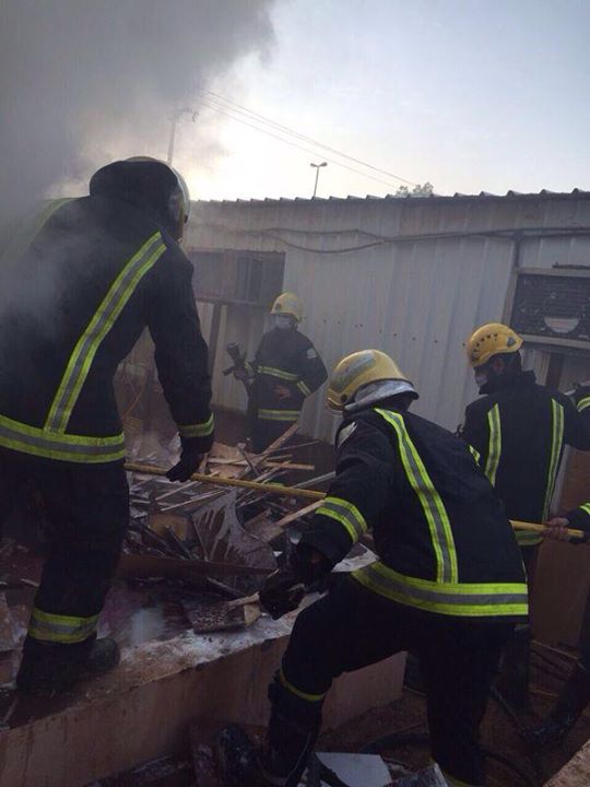 حريق في رفحاء: تفاصيل وإخماد النيران