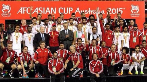 الإمارات تحقق المركز الثالث في كأس آسيا 2015