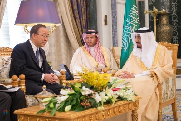 خادم الحرمين يستقبل الأمين العام للأمم المتحدة