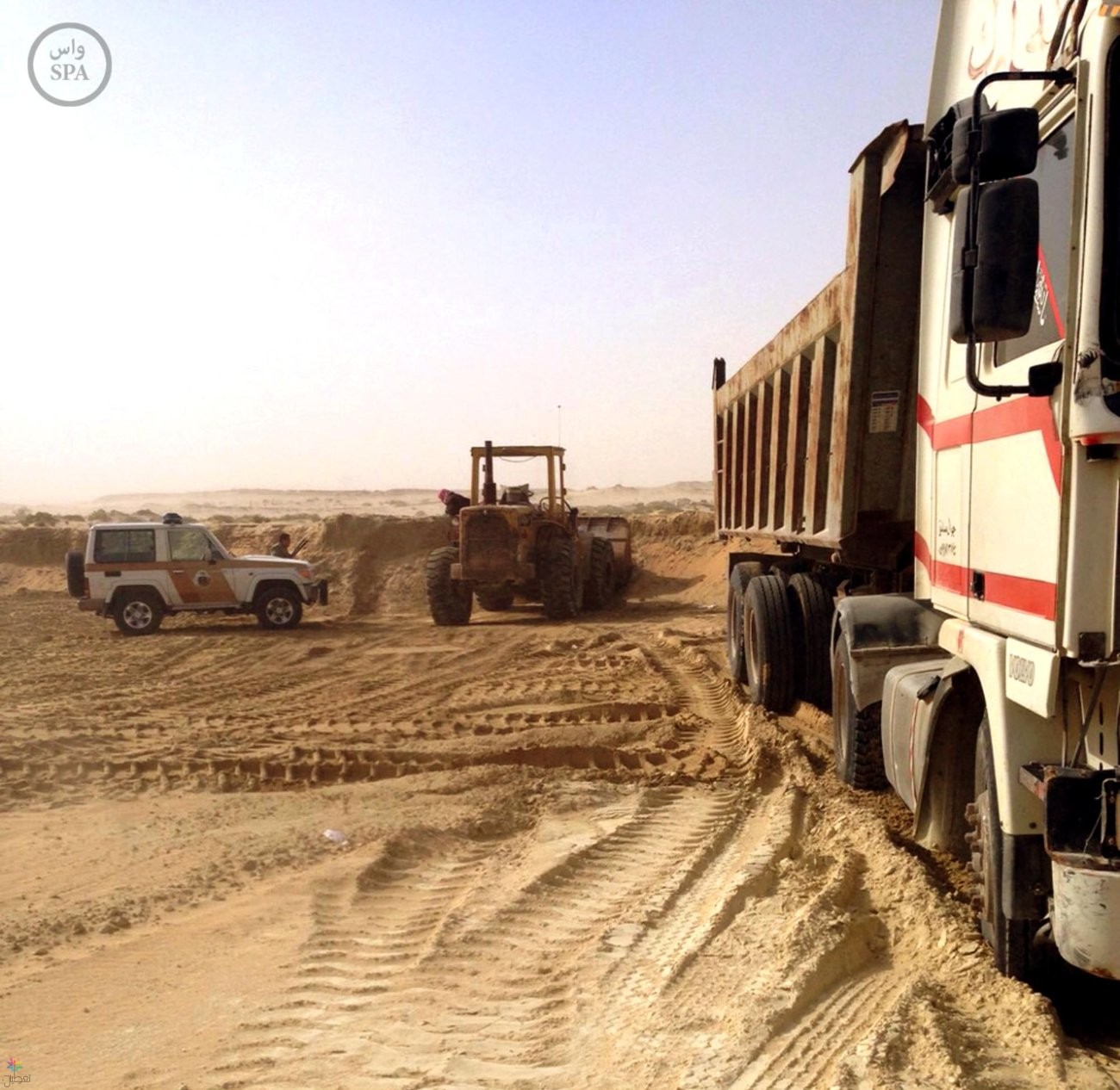 ضبط الرمال بدون تصريح بالدمام