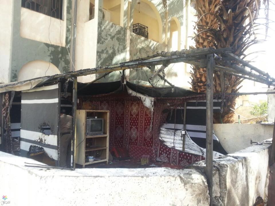 حريق في بيت شعر بالعلا: التفاصيل والأسباب