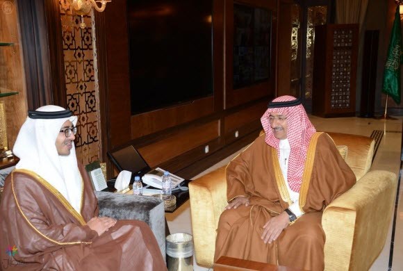 ولي ولي العهد يستقبل وزير خارجية الإمارات