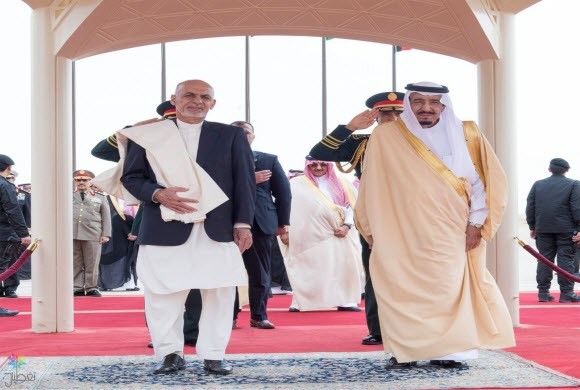 الملك سلمان يستقبل رئيس أفغانستان في الرياض