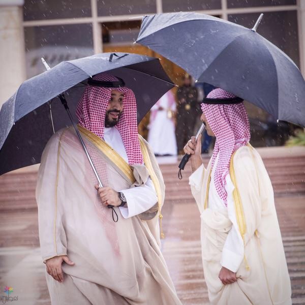 الأمير محمد بن سلمان يودع نظيره الكويتي