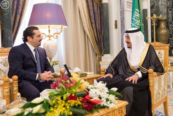 استقبال خادم الحرمين الشريفين لسعد الحريري