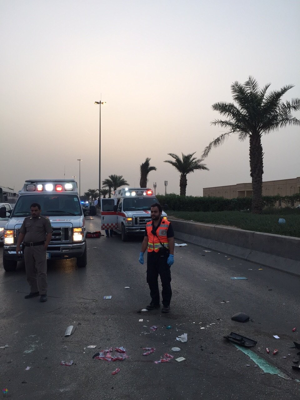 حادث تصادم بالرياض: وفاة وإصابات