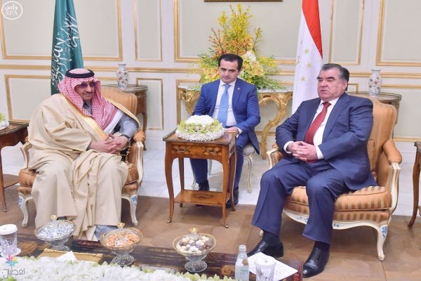 تعزيز العلاقات الثنائية: لقاء ولي العهد والطاجيكستان