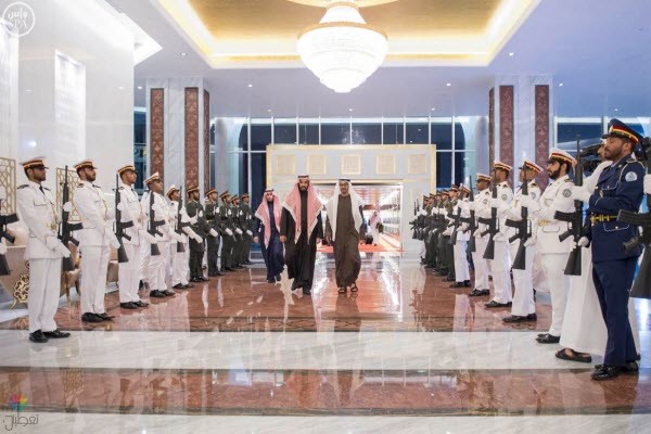استقبال ولي عهد أبوظبي لولي ولي العهد