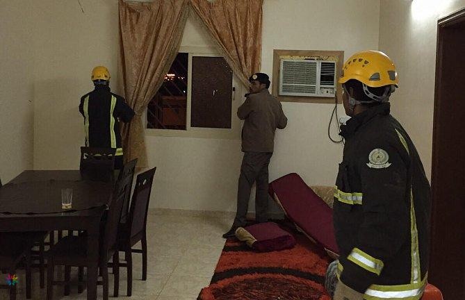 محاولة انتحار في العلا: الدفاع المدني ينقذ أم وأطفالها