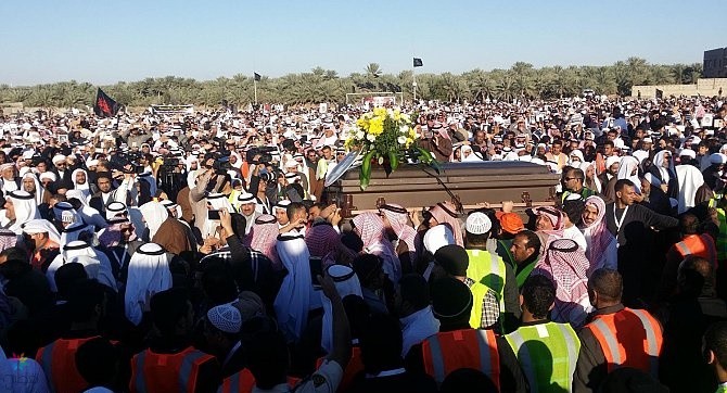 تشييع شهداء مسجد الرضا بالأحساء
