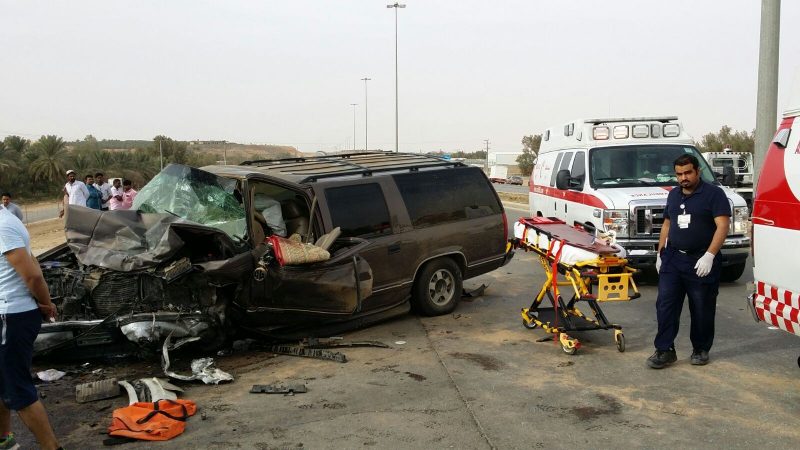 حوادث القصيم: ٧ قتلى و٧ مصابين