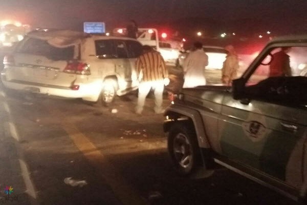 حادث تصادم بجازان: إصابة 5 أشخاص