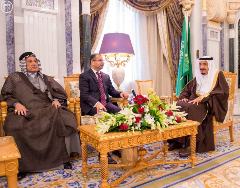 خادم الحرمين يستقبل رئيس البرلمان العراقي