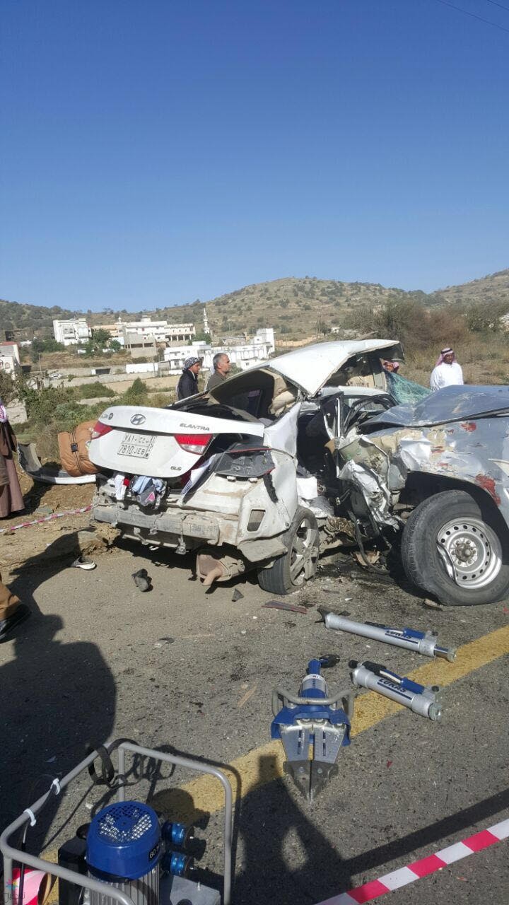 حوادث الباحة: 6 حوادث و7 إصابات