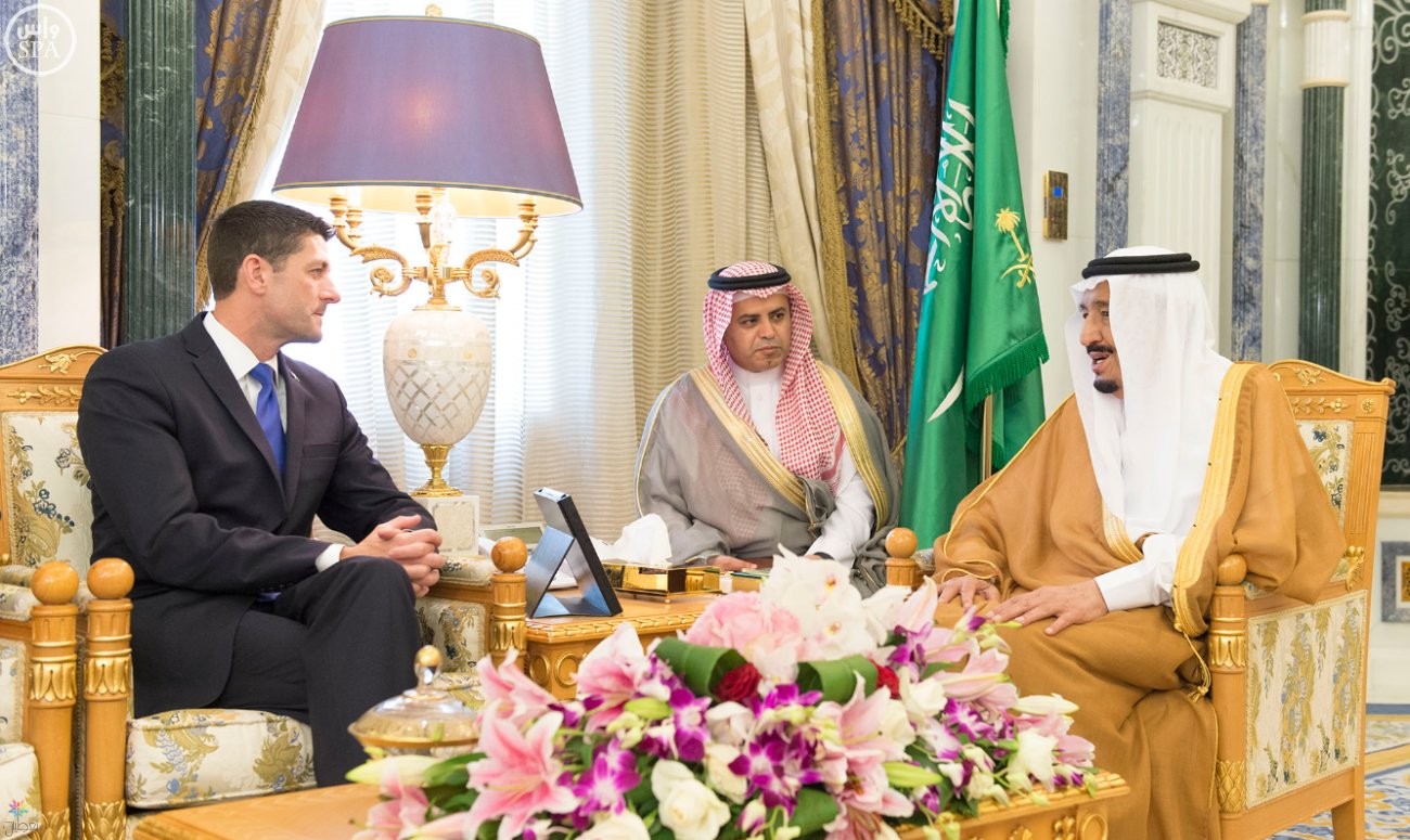 خادم الحرمين يستقبل رئيس النواب الأمريكي