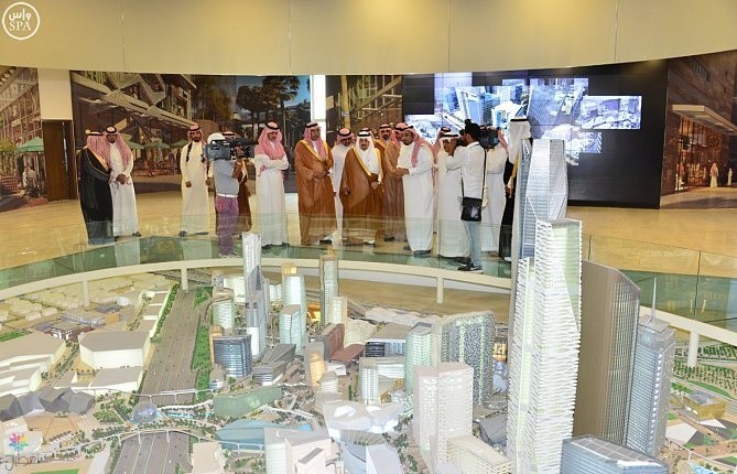 زيارة أمير الرياض لمركز الملك عبدالله المالي