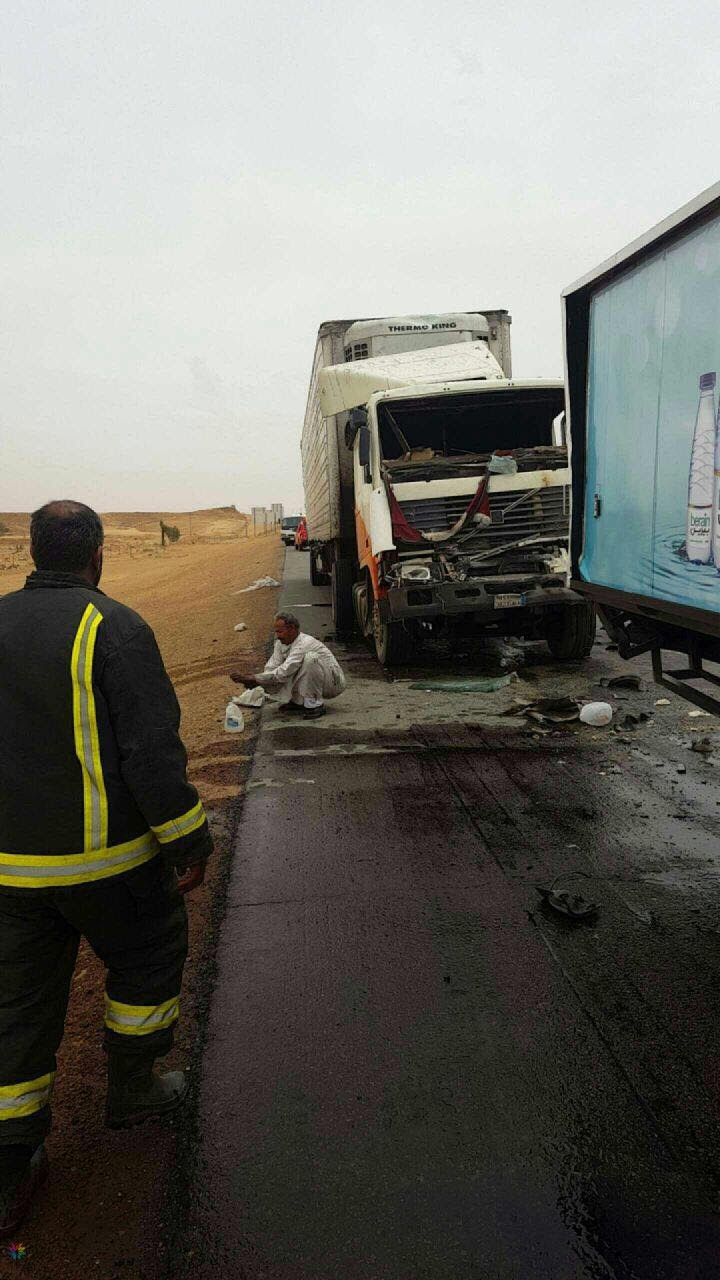 حادث سير القصيم: إصابات و تدخل الهلال الأحمر