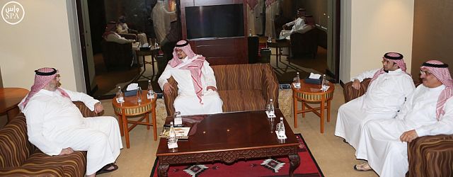 الأمير عبدالله بن مساعد يجتمع برئيسي الأهلي والنصر