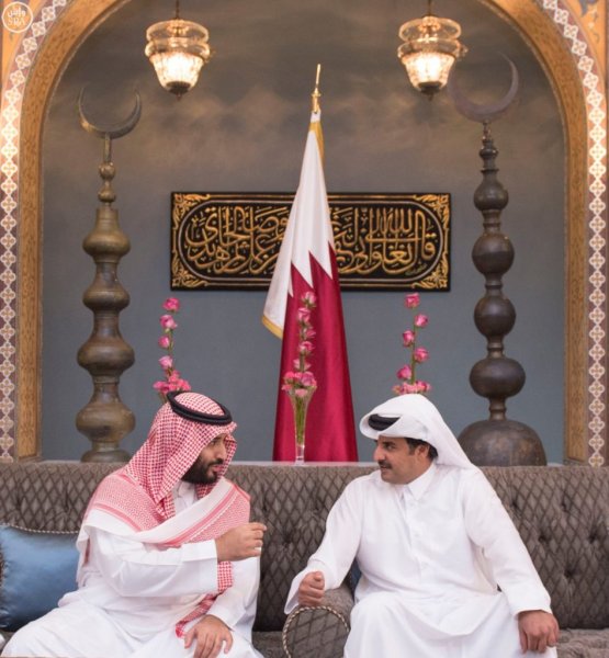 اجتماع ولي ولي العهد وأمير قطر
