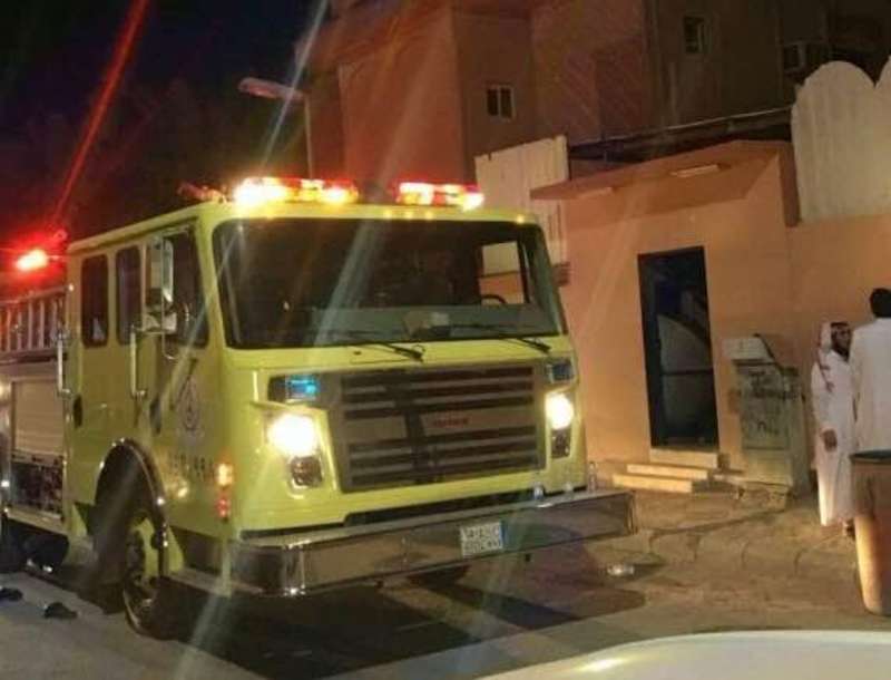 حريق الخفجي: إصابة 8 أشخاص