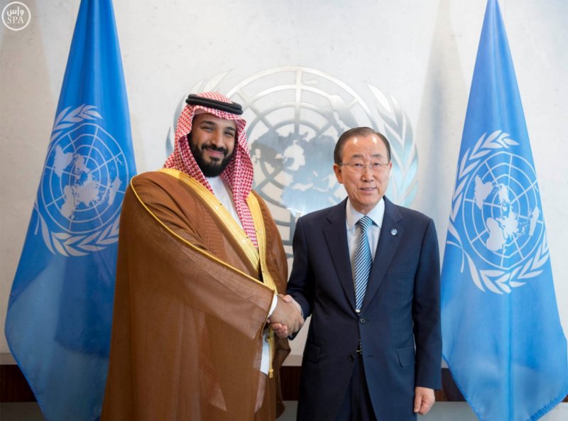 ولي ولي العهد يلتقي الأمين العام للأمم المتحدة