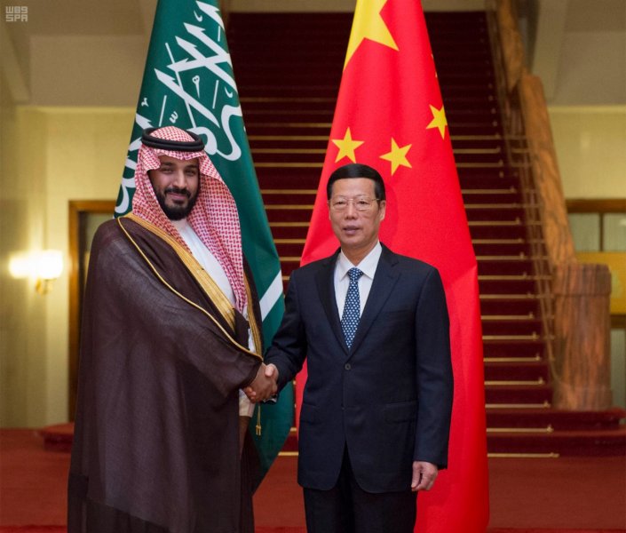 ولي ولي العهد في بكين: لقاء مع نائب رئيس الوزراء الصيني