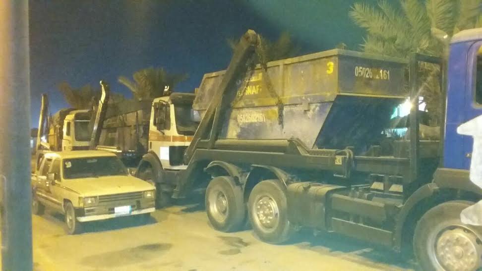 الجبيل: حجز شاحنات مخالفة | البلدية