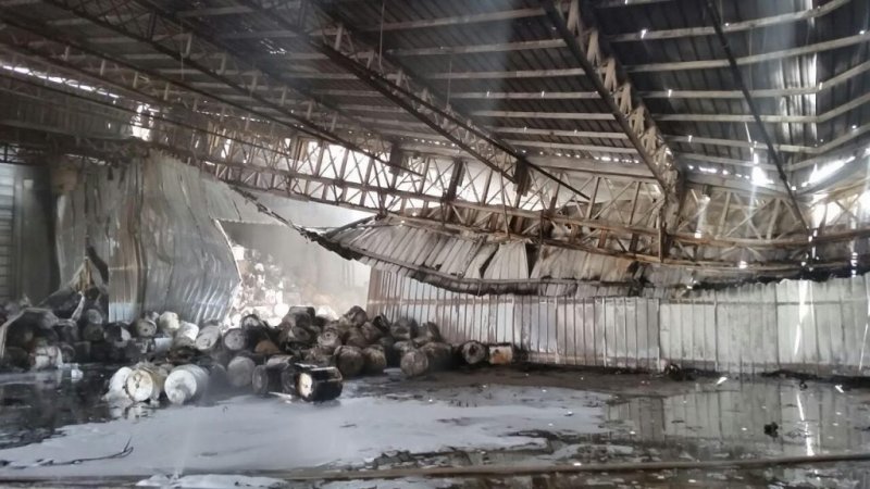 حريق مستودع نجران: تفاصيل الحادث