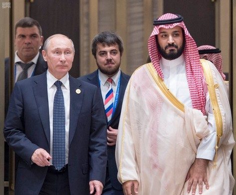 ولي ولي العهد يجتمع مع بوتين