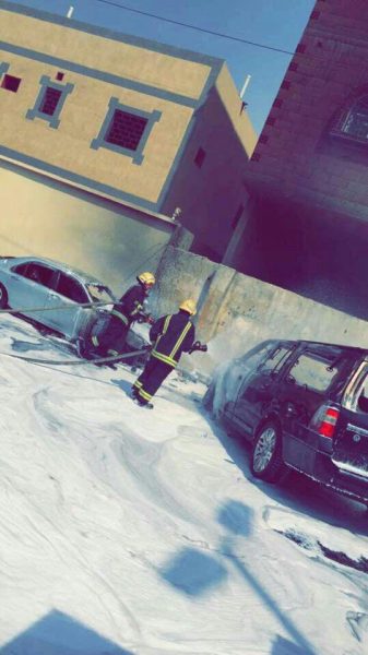 حريق سيارة في جدة: تفاصيل الحادث