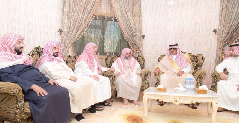 تعزية الأمير مشاري: مواساة آل صالحة الغامدي