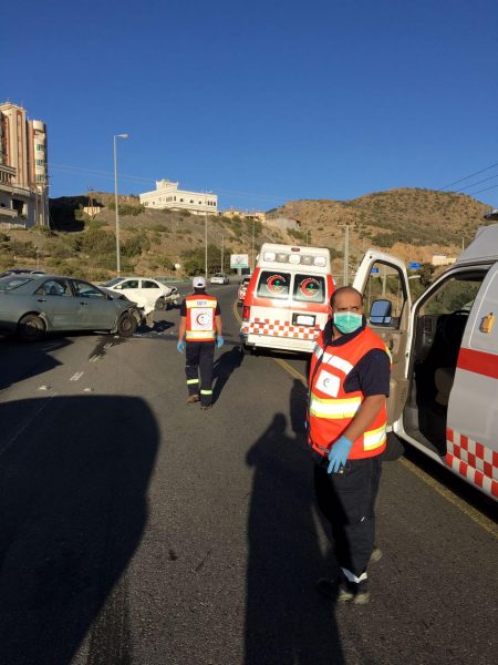 الهلال الأحمر في الباحة: 323 إصابة وحالتا وفاة