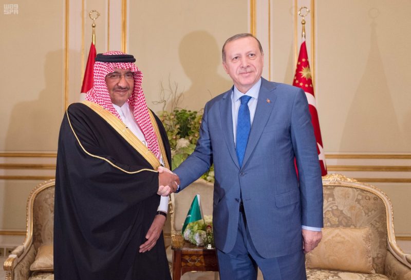 ولي العهد يلتقي الرئيس التركي: تفاصيل