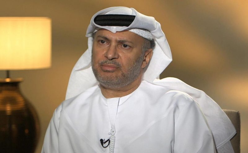 قرقاش: وقت الدبلوماسية مع قطر شارف على النهاية