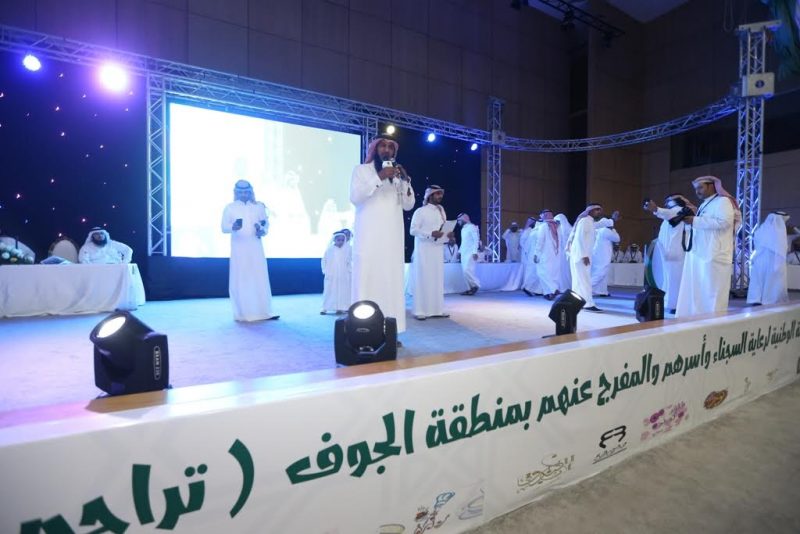 #حمله_اخراج_سجناء_الجوف تجذب الأطفال والشيوخ للتبرع