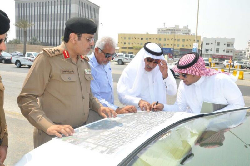 أمين الشرقية يتفقد الحركة المرورية في تقاطع طريق الملك عبدالله مع شارع الأمير تركي بالخبر