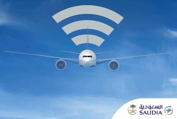 تطوير خدمة الإنترنت على طائرات "السعودية" برقم التذكرة
