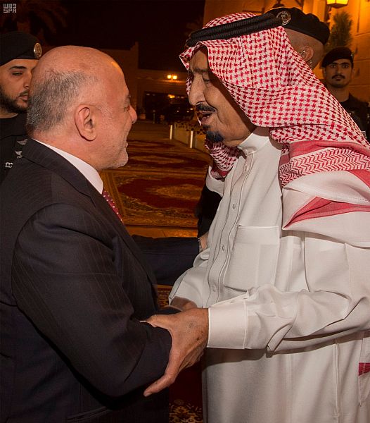 خادم الحرمين يستقبل دولة رئيس وزراء جمهورية العراق