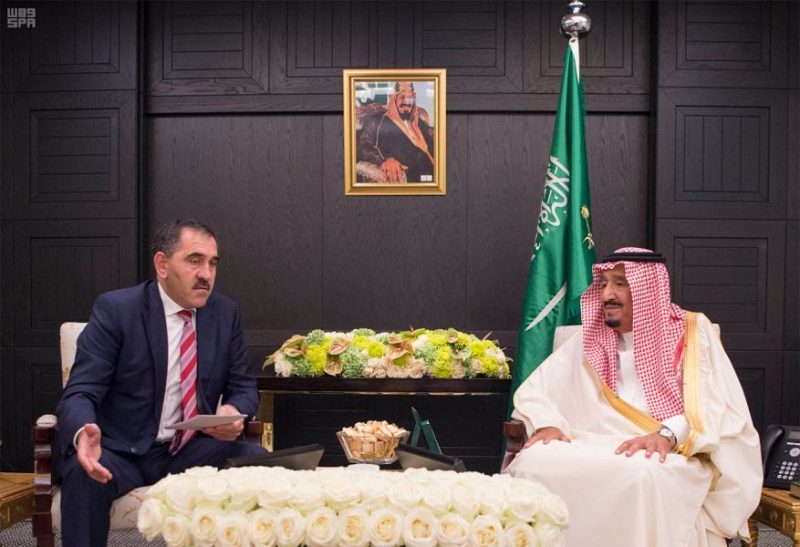 خادم الحرمين الشريفين يستقبل رئيس جمهورية أنغوشيا