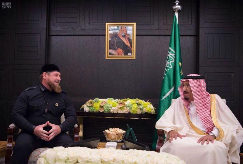خادم الحرمين الشريفين يستقبل رئيس جمهورية الشيشان