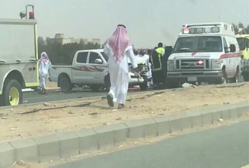 أربع إصابات في حادث سير بالباحة