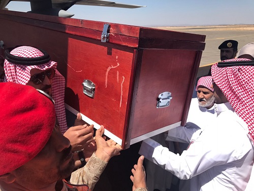 جثمان الشهيد الزهراني يصل الباحة