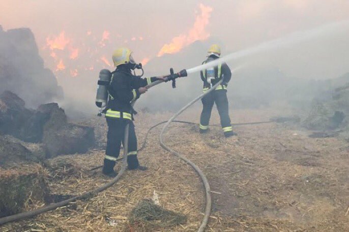 وفاة أربعة أشخاص وإصابة آخرين جراء حريق بمدينة جيزان