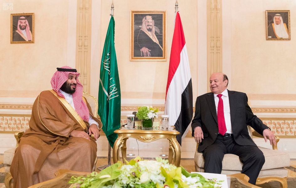 ولي العهد يلتقي رئيس الجمهورية اليمنية