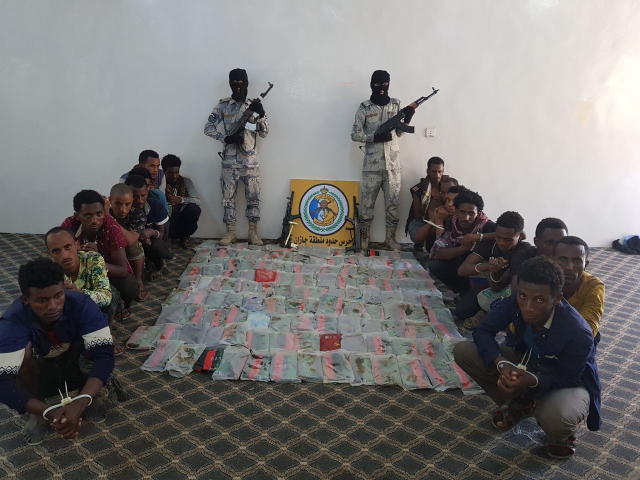 حرس الحدود يُحبط تهريب (٧٢١,٩٢) كيلو جرام من الحشيش المخدر