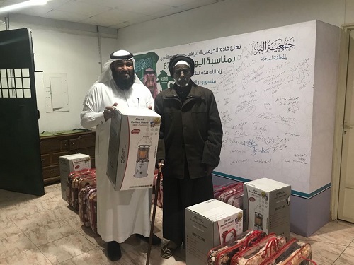 جمعية البر برأس تنورة توزع 200مدفئة كهربائية و500 بطانية